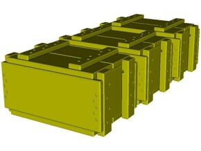 1/10 scale ammunition & grenade MilSpec crates x 3 in Tan Fine Detail Plastic