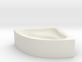 Jacuzzi Corner 01. HO scale (1:87) in White Natural Versatile Plastic