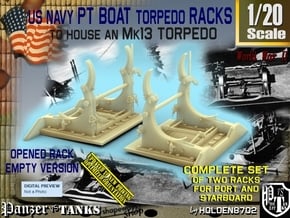1/20 PT Torpedo Rack TypB Empty in Tan Fine Detail Plastic