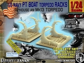 1/24 PT Torpedo Rack TypB in Tan Fine Detail Plastic