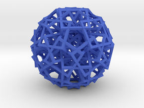 Cube Explosion in Blue Processed Versatile Plastic