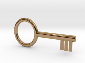 Key, Basic Toy in Polished Brass