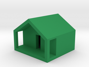 Monopoly Cottage in Green Processed Versatile Plastic