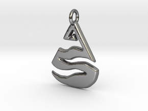 Leven Charm in Polished Silver