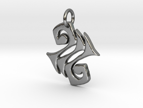Zephyr Charm in Polished Silver