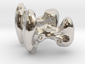 Alien Anatomy Organic Bodypart Design Cufflinks in Platinum