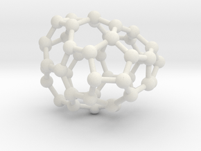 0641 Fullerene c44-13 c2v in White Natural Versatile Plastic