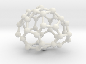 0642 Fullerene c44-14 c1 in White Natural Versatile Plastic
