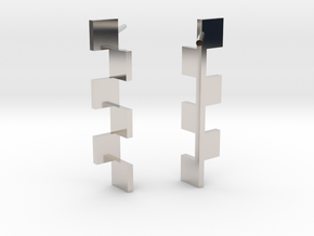 Goeritz Earrings in Platinum: Medium