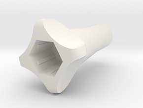 M5 Long Thumbscrew for GoPro Mounts in White Premium Versatile Plastic