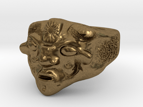 Tribal mask in Natural Bronze: 8 / 56.75