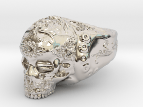 Skull in Rhodium Plated Brass: 5 / 49