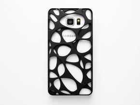 Samsung Galaxy Note 5 Case_Voronoi in Black Natural Versatile Plastic