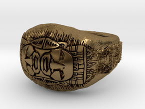 Azteca ring in Natural Bronze: 8 / 56.75