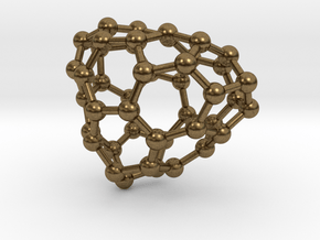 0645 Fullerene c44-17 c1 in Natural Bronze