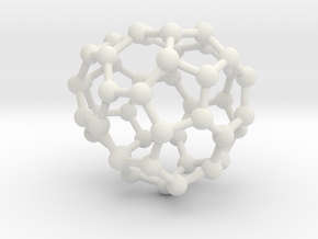 0646 Fullerene c44-18 c1 in White Natural Versatile Plastic