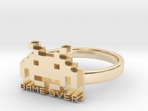 Game Over  in 14K Yellow Gold: 6 / 51.5