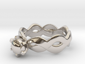 Double wave in Rhodium Plated Brass: 5 / 49
