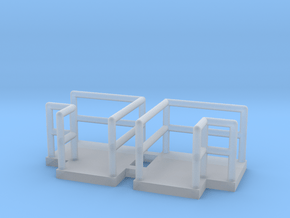 N Scale Walkway L (Long) 2pc in Smooth Fine Detail Plastic