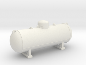 Propane tank 500 gallon. O Scale (1:48) in White Natural Versatile Plastic