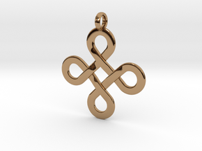Celticknot Pendant in Polished Brass