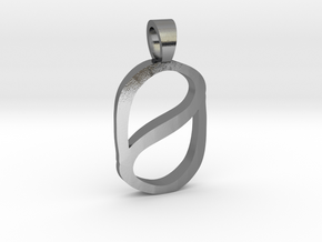 Zero [pendant] in Polished Silver