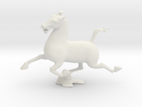 Flying Horse of Kantsu in White Natural Versatile Plastic: Medium