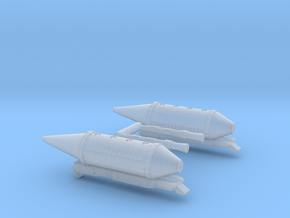 .303 Browning machine gun pods for Cessna 337 Lynx in Smooth Fine Detail Plastic: 1:72