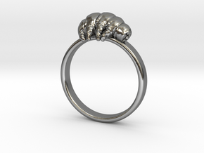 Tardigrade ring in Polished Silver