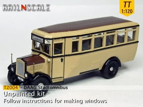 Stadtomnibus (TT 1:120) in Tan Fine Detail Plastic