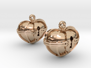 NC6EARRINGDOUBLE in 14k Rose Gold Plated Brass