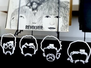 The Beatles: Wire Wall Art (Large) in White Natural Versatile Plastic