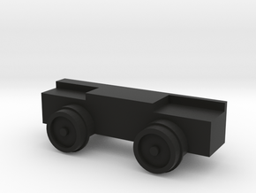 16.5mm gauge 7mm scale dummy simplex chassis in Black Natural Versatile Plastic