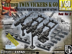 1/50 Vickers K GO Set001 in Tan Fine Detail Plastic