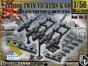 1/56 Vickers K GO Set001 in Smooth Fine Detail Plastic