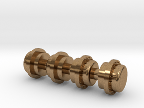 Elesco Feedwater Tank Caps in Natural Brass