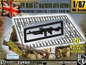1/87 FN MAG L7 Set001 in Tan Fine Detail Plastic
