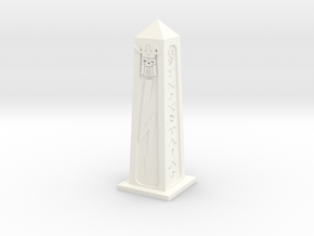 Evil Dwarf Obelisk in White Processed Versatile Plastic