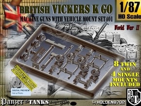 1/87 Vickers K GO Set401 in Tan Fine Detail Plastic