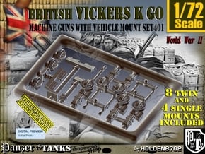 1/72 Vickers K GO Set401 in Smoothest Fine Detail Plastic