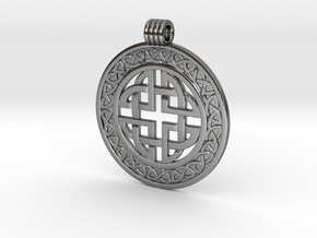 Celticknot_pendant6 in Polished Silver