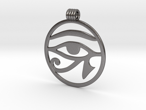 Eye Of Horus Pendant in Polished Nickel Steel
