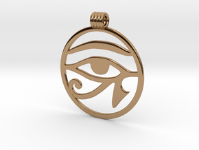 Eye Of Horus Pendant in Polished Brass