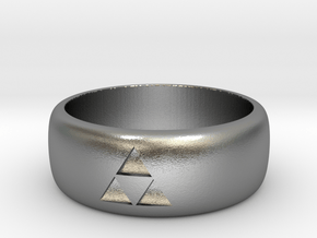 triforce ring size 9 mens in Natural Silver