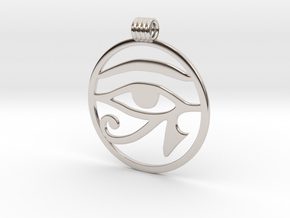 Eye Of Horus Pendant in Platinum