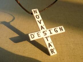 Create your own Wordfeud Necklace in Full Color Sandstone