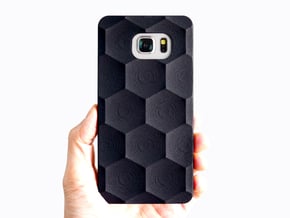 Samsung Galaxy Note 5 Case_Hexagon in Black Natural Versatile Plastic