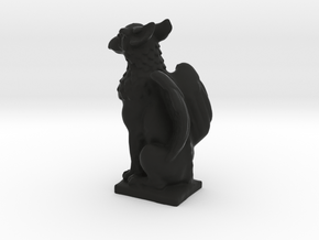 Griffin Statue in Black Premium Versatile Plastic: Small