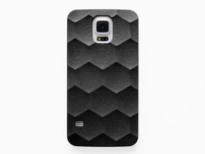 Samsung Galaxy S5 Case_Hexagon in Black Natural Versatile Plastic