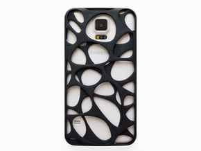 Samsung Galaxy S5 Case_Voronoi in Black Natural Versatile Plastic